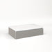 Cartesian 30-1/8" x 7-1/2" x 18-3/4" slim drawer vanity in silver screen with slow-close tip out drawer and no night light