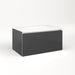 Cartesian 30-1/8" x 15" x 18-3/4" single drawer vanity in smoke screen with slow-close full drawer and night light in 5000K temperature (cool light)