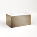 Cartesian 30-1/8" x 15" x 18-3/4" single drawer vanity in satin bronze with slow-close plumbing drawer and no night light