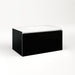 Cartesian 30-1/8" x 15" x 18-3/4" slim drawer vanity in black with slow-close plumbing drawer and selectable night light in 2700K/4000K temperature (warm/cool light)