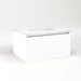 Cartesian 30-1/8" x 15" x 21-3/4" single drawer vanity in white with slow-close full drawer and night light in 5000K temperature (cool light)