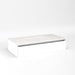 Cartesian 36-1/8" x 7-1/2" x 18-3/4" slim drawer vanity in matte white with slow-close full drawer and no night light