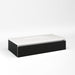 Cartesian 36-1/8" x 7-1/2" x 18-3/4" slim drawer vanity in matte black with slow-close full drawer and selectable night light in 2700K/4000K temperature (warm/cool light)
