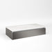 Cartesian 36-1/8" x 7-1/2" x 18-3/4" slim drawer vanity in tinted gray mirror with slow-close plumbing drawer and no night light