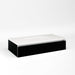 Cartesian 36-1/8" x 7-1/2" x 18-3/4" slim drawer vanity in black with slow-close plumbing drawer and no night light