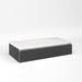 Cartesian 36-1/8" x 7-1/2" x 18-3/4" slim drawer vanity in smoke screen with slow-close plumbing drawer and selectable night light in 2700K/4000K temperature (warm/cool light)