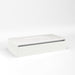 Cartesian 36-1/8" x 7-1/2" x 18-3/4" slim drawer vanity in beach with slow-close tip out drawer and night light in 5000K temperature (cool light)
