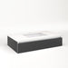Cartesian 36-1/8" x 7-1/2" x 21-3/4" slim drawer vanity in smoke screen with slow-close plumbing drawer and night light in 5000K temperature (cool light)
