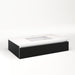 Cartesian 36-1/8" x 7-1/2" x 21-3/4" slim drawer vanity in matte black with slow-close tip out drawer and selectable night light in 2700K/4000K temperature (warm/cool light)