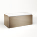 Cartesian 36-1/8" x 15" x 18-3/4" slim drawer vanity in satin bronze with slow-close full drawer and selectable night light in 2700K/4000K temperature (warm/cool light)