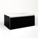 Cartesian 36-1/8" x 15" x 21-3/4" slim drawer vanity in black with slow-close full drawer and selectable night light in 2700K/4000K temperature (warm/cool light)