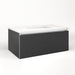 Cartesian 36-1/8" x 15" x 21-3/4" single drawer vanity in smoke screen with slow-close full drawer and night light in 5000K temperature (cool light)