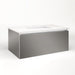 Cartesian 36-1/8" x 15" x 21-3/4" single drawer vanity in tinted gray mirror with slow-close plumbing drawer and night light in 5000K temperature (cool light)