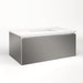 Cartesian 36-1/8" x 15" x 21-3/4" single drawer vanity in tinted gray mirror with slow-close plumbing drawer and no night light