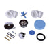 Oatey P7224B Traditional Half Kit Schedule 40 PVC Touch-Toe Stopper with Chrome Finish Trim