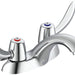 Commercial 21C 21C122 Two Handle Centerset Bathroom Faucet - Less Pop-Up