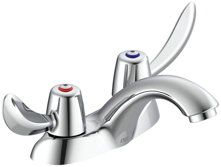 Commercial 21C 21C122 Two Handle Centerset Bathroom Faucet - Less Pop-Up