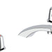 Commercial 23C1 23C343 Two Handle Widespread Bathroom Faucet - Less Pop-Up