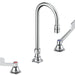 Commercial 23C6 23C625 Two Handle Widespread Bathroom Faucet with Gooseneck Spout - Less Pop-Up