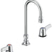Commercial 23C6 23C643 Two Handle Widespread Bathroom Faucet with Gooseneck Spout - Less Pop-Up