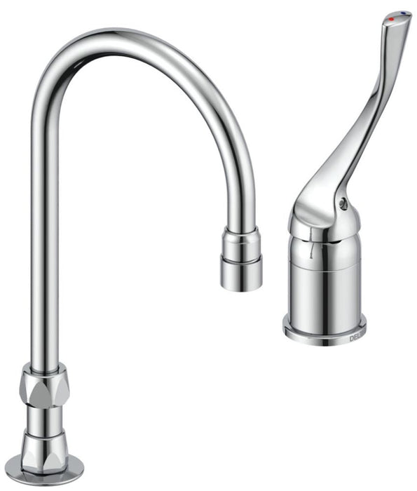 Commercial 24T2 24T2623 Single Control Mixing Faucet with Gooseneck Spout - Less Pop-Up