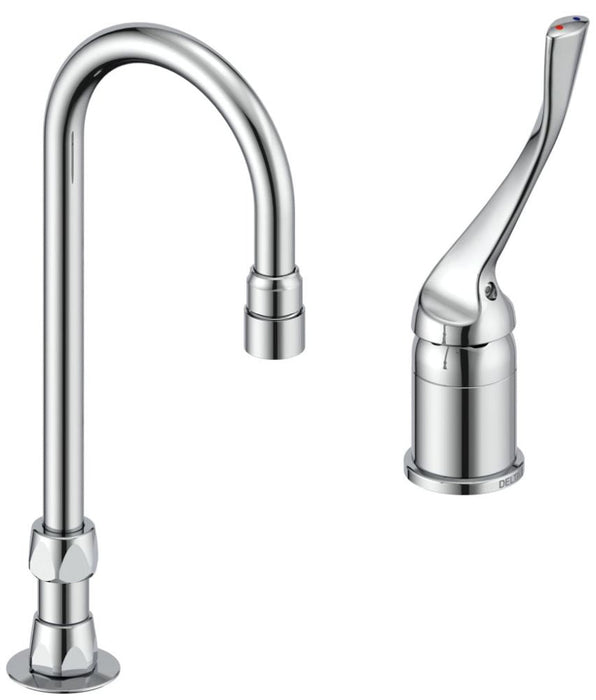 Commercial 24T2 24T2653 Single Control Mixing Faucet with Gooseneck Spout - Less Pop-Up