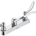 Commercial 26C3 26C3144 Two Handle 8 In Cast Deck-Mount Faucet