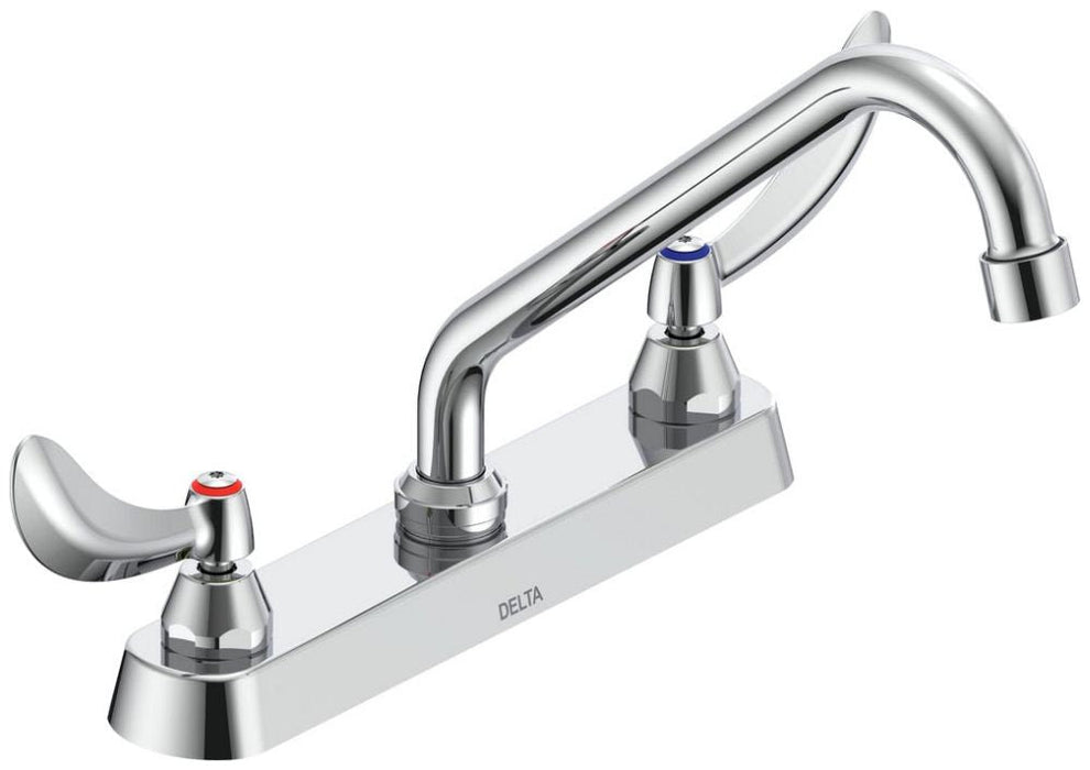 Commercial 26C3 26C3234 Two Handle 8 In Cast Deck-Mount Faucet