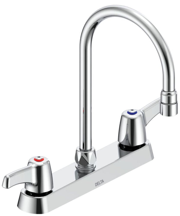 Commercial 26C3 26C3923 Two Handle 8 In Cast Deck-Mount Faucet