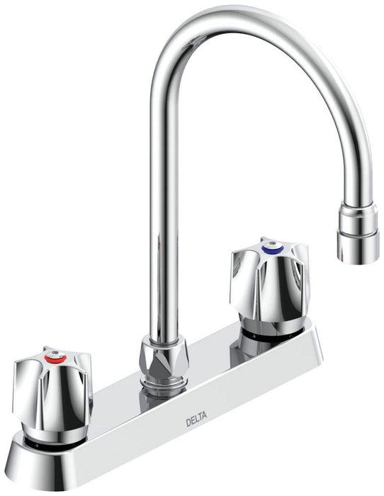Commercial 26C3 26C3931 Two Handle 8 In Cast Deck-Mount Faucet