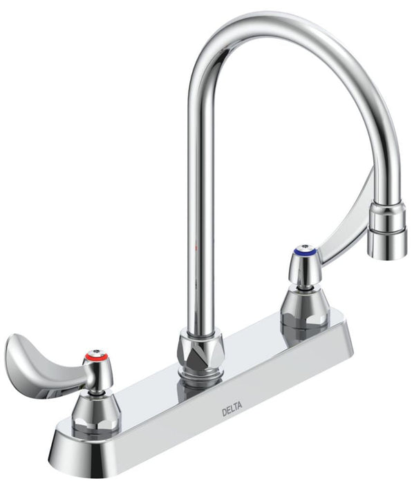 Commercial 26C3 26C3954 Two Handle 8 In Cast Deck-Mount Faucet