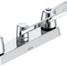 Commercial 26T3 26T3143 Two Handle 8 In Cast Deck-Mount Faucet