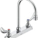 Commercial 26T3 26T3934 Two Handle 8 In Cast Deck-Mount Faucet