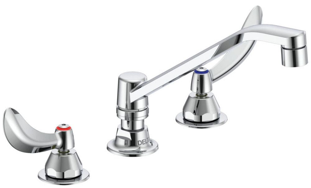 Commercial 27C1 / 27C2 27C2144 Two Handle 8 In Below Deck-Mount Faucet