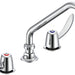 Commercial 27C1 / 27C2 27C2242 Two Handle 8 In Below Deck-Mount Faucet