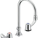 Commercial 27C1 / 27C2 27C2942 Two Handle 8 In Below Deck-Mount Faucet