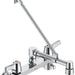 Commercial 28C2 28C2363 Two Handle 8 In Wallmount Service Sink Faucet