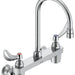 Commercial 28C3 / 28C4 / 28C6 28C4924 Two Handle 8 In Wallmount Service Sink Faucet