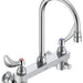 Commercial 28C3 / 28C4 / 28C6 28C6944 Two Handle 8 In Wallmount Service Sink Faucet