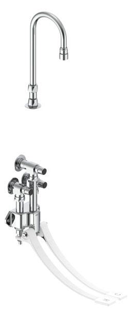 Commercial 54T5 54T5332A Wallmount Double-Pedal Surgeon's Scrub-up