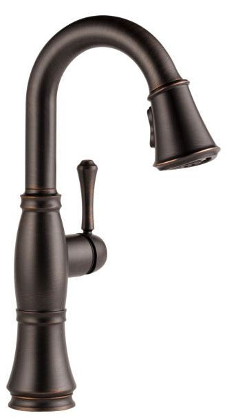 Delta Cassidy 9997 Single Handle Pull-Down Bar/Prep Faucet