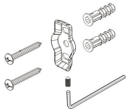 Delta Compel RP100085 Mounting Bracket with Screws