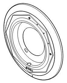 Brizo Rook RP100102PC Escutcheon