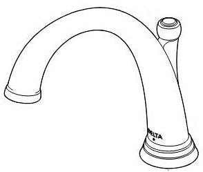 Delta Woodhurst RP100153RB Finial - Roman Tub