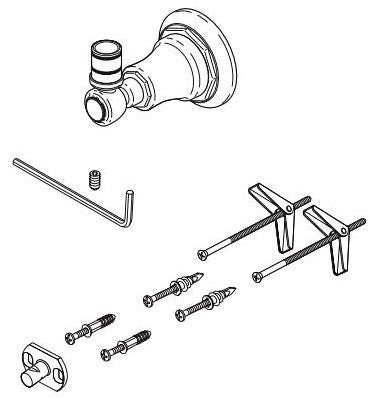 Brizo Rook RP100199PN Slide Bar Bracket