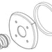 Delta Stryke: Spout Flange & Gasket - WM Tub Filler