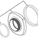 Delta Stryke RP100335BL Handle Flange & Gasket - WM Tub Filler