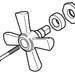 Brizo Rook RP100341PN Pressure Balance Valve Cross Handle