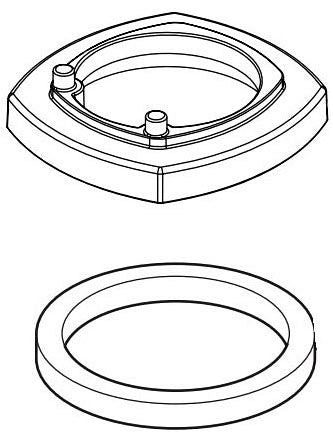 Delta Stryke RP100359CZ Escutcheon - 1H Single Hole Bath Faucet