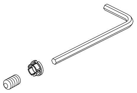Delta Stryke RP100375CZ Screw & Button - FM Tub Filler/ 14S